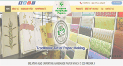 Desktop Screenshot of kalpanahandmadepaper.com